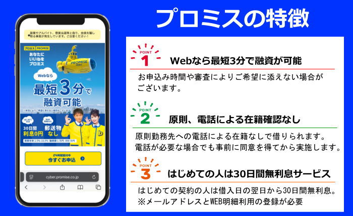 プロミスの特徴画像