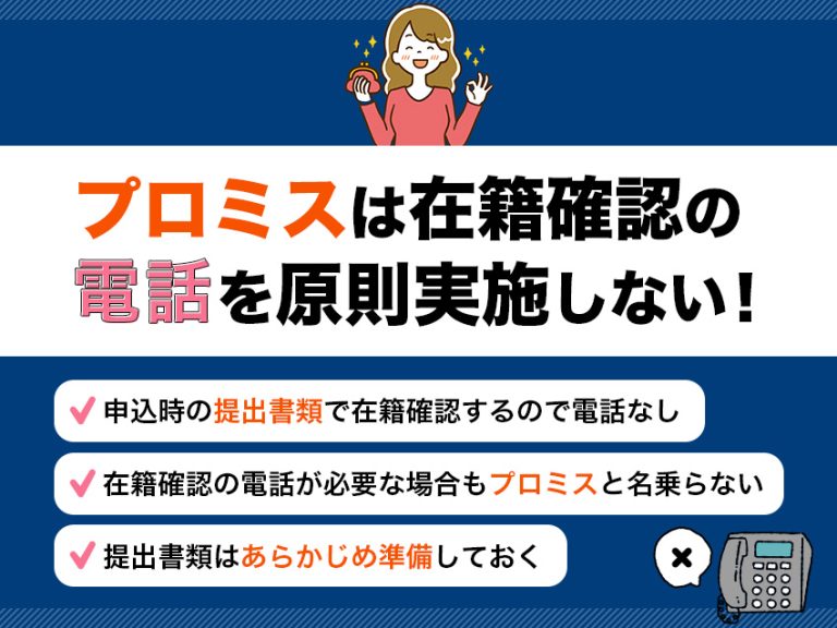 プロミスの在籍確認なしって本当？職場への電話連絡なしで書類確認を実施