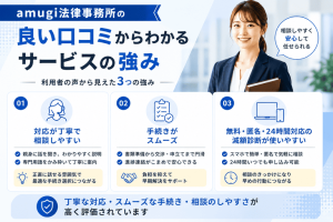 amugi法律事務所の良い口コミからわかるサービスの強み