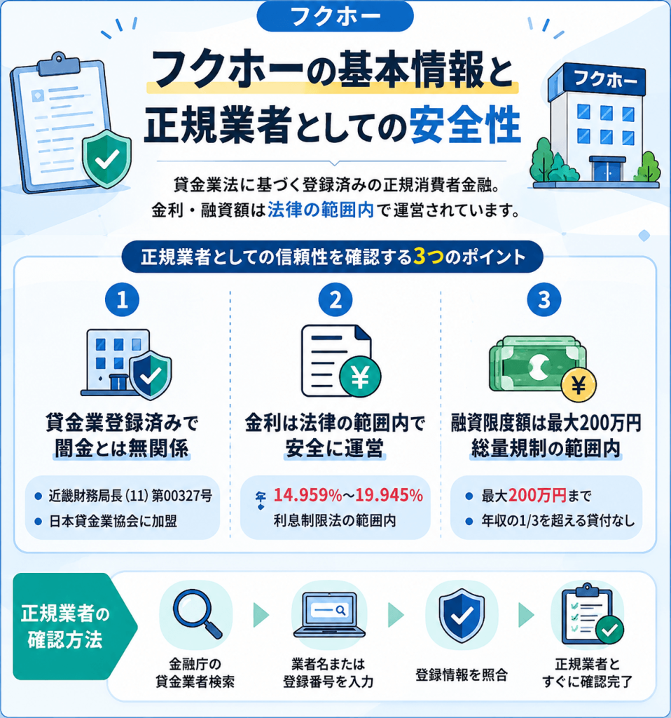 フクホーの基本情報と正規業者としての安全性画像